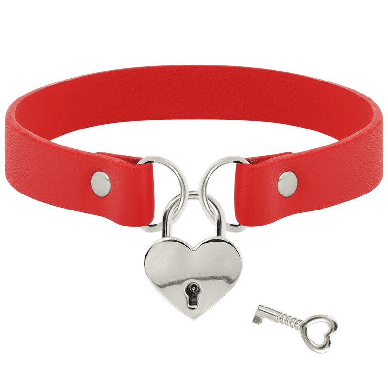 COQUETTE CHIC DESIRE CHIAVI DEL GIROCOLLO ARTIGIANALE A CUORE - ROSSO