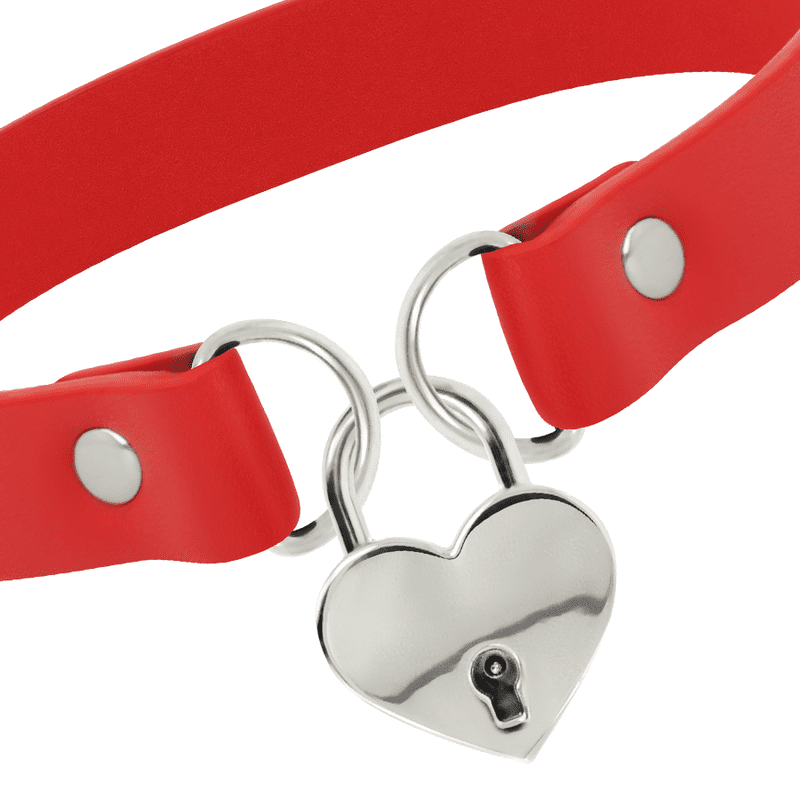 COQUETTE CHIC DESIRE CHIAVI DEL GIROCOLLO ARTIGIANALE A CUORE - ROSSO