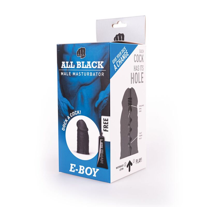 MASTURBATORE MASCHILE ALL BLACK E-BOY