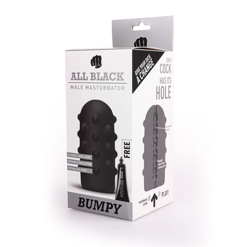 MASTURBATORE MASCHILE ALL BLACK LOOP BUMPY