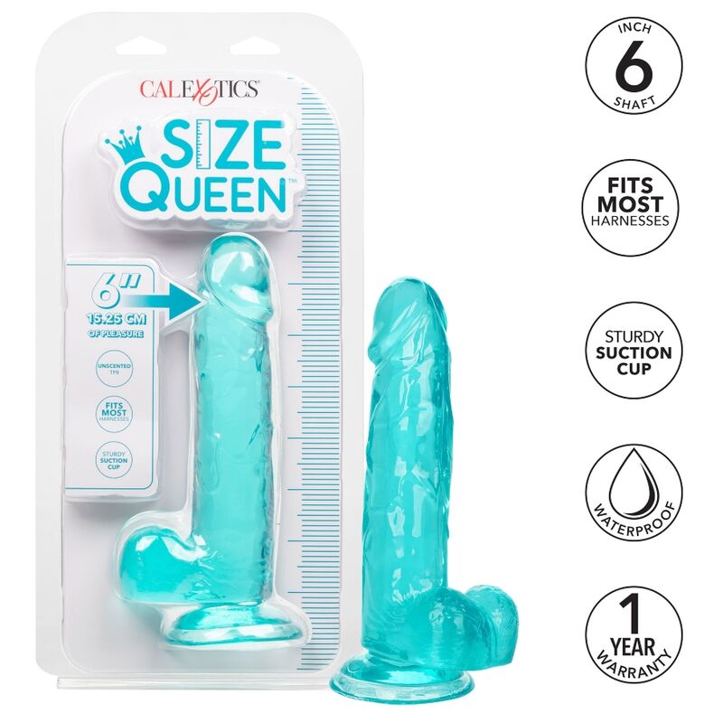 DILDO REGINA DIMENSIONI CALEX - ROSA 15,3 CM