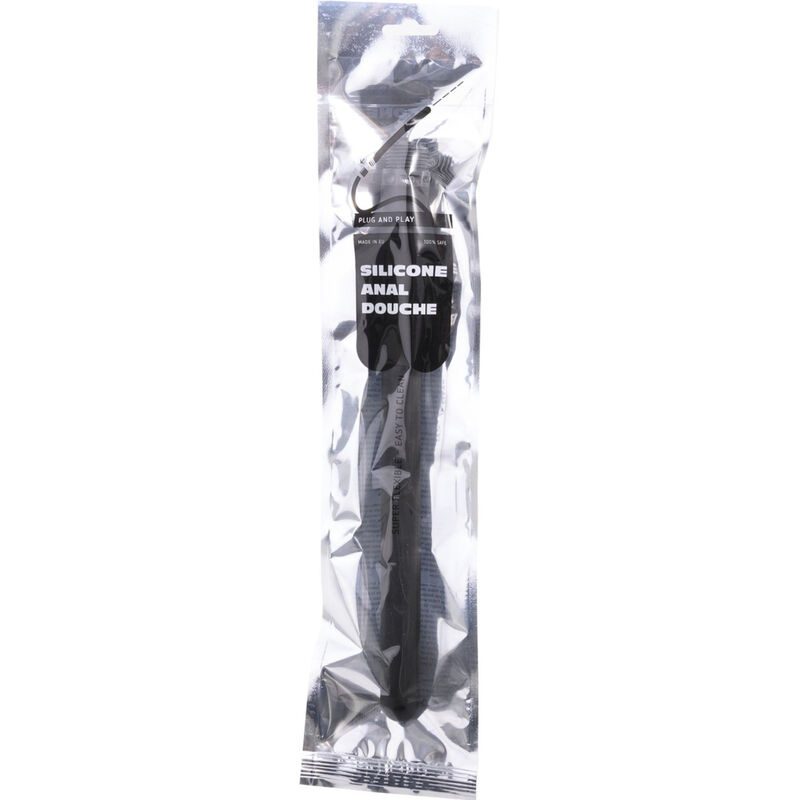 DOCCIA ANALE IN SILICONE ALL BLACK 27CM