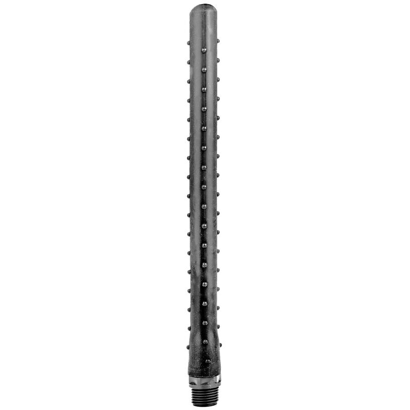 DOCCIA ANALE IN SILICONE RIGATO ALL BLACK - 27CM