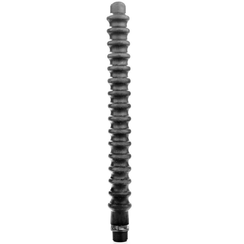 DOCCIA ANALE IN SILICONE ALL BLACK MEGA RIPPLE - 28.5CM