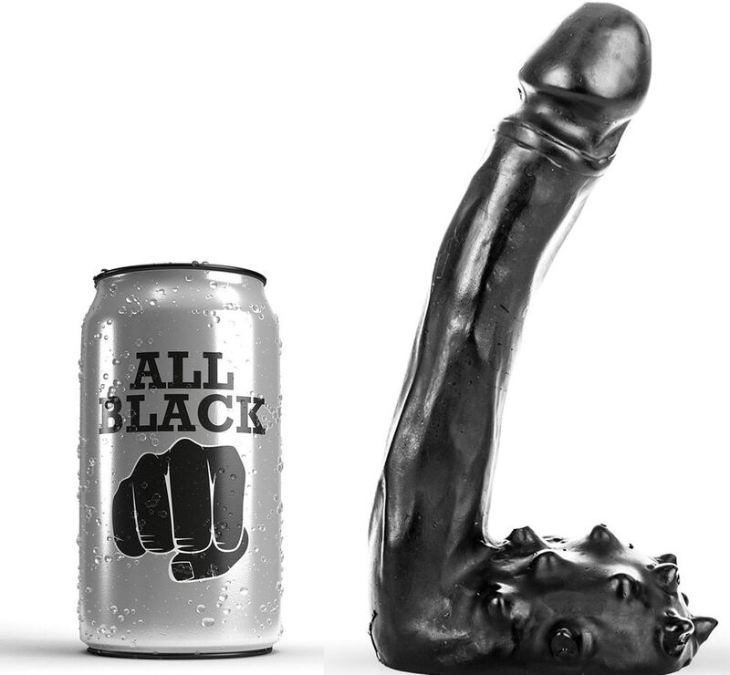 DILDO ALL BLACK 19CM
