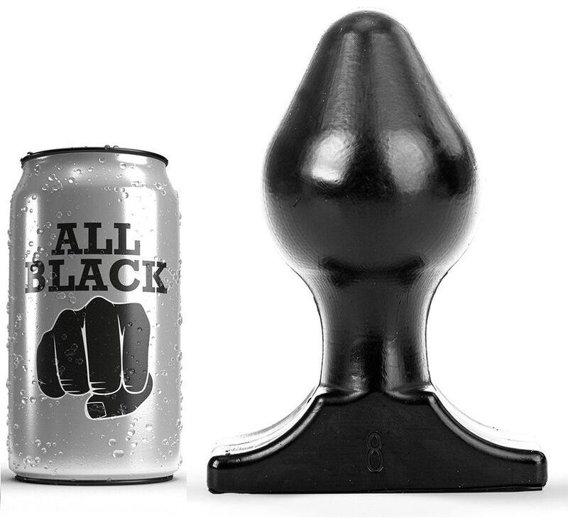PLUG ANALE ALL BLACK - 16X8CM