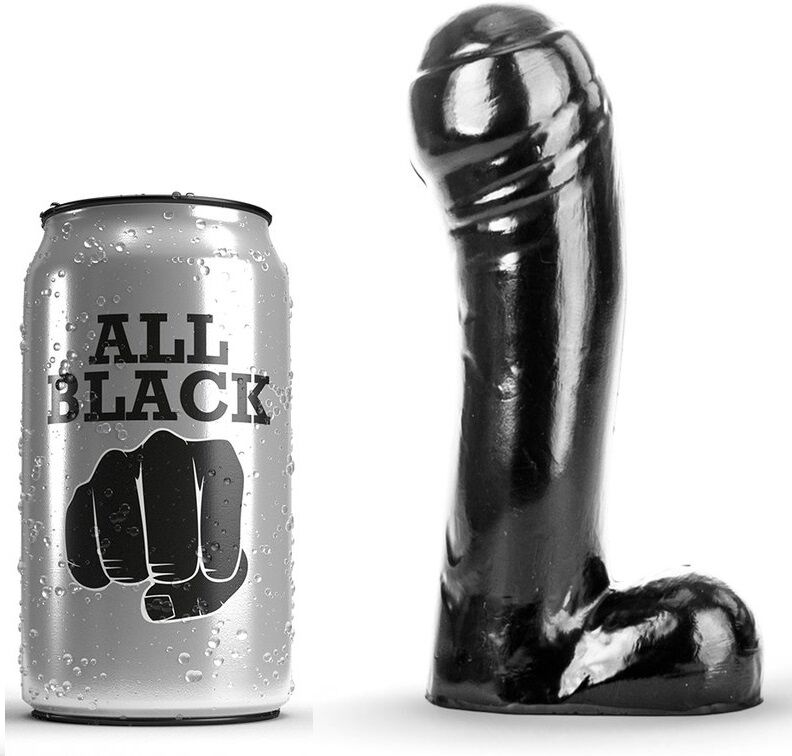 DILDO ALL BLACK 15CM