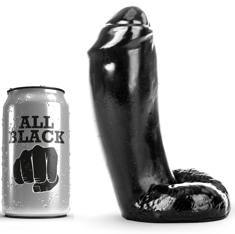 TUTTO NERO DONG REALISTICO 18CM
