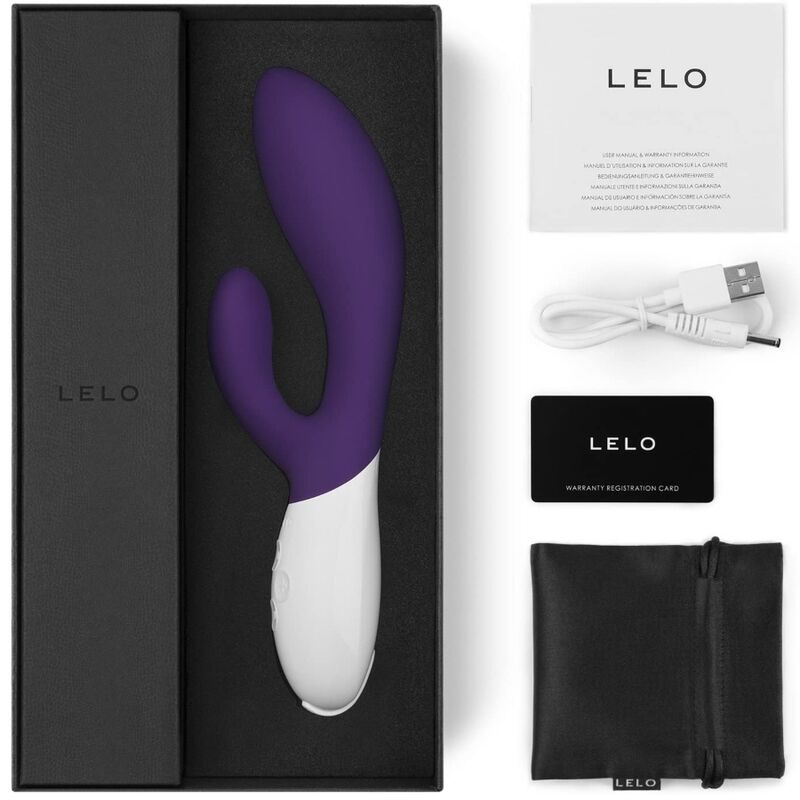 VIBRATORE RICARICABILE USB LELO INA WAVE 2 PRUGNA