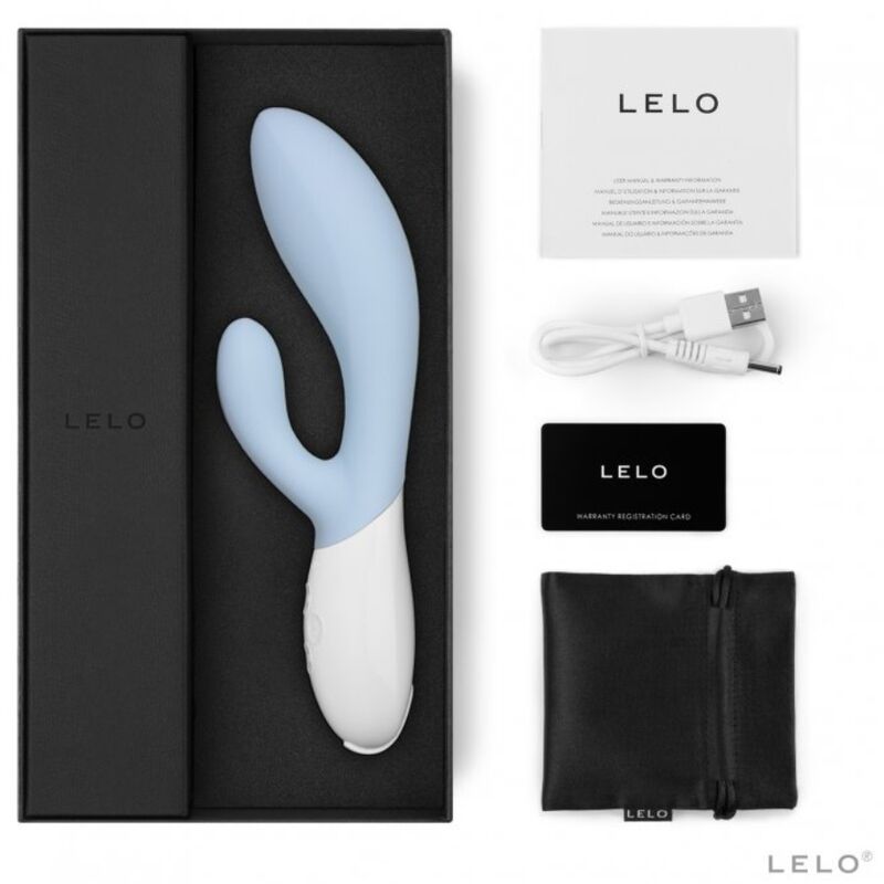 VIBRATORE RICARICABILE USB LELO INA CELESTE