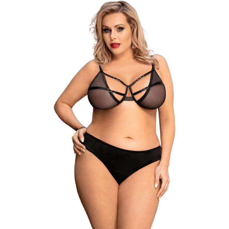 SET DUE PEZZI QUEEN LINGERIE - PLUS SIZE