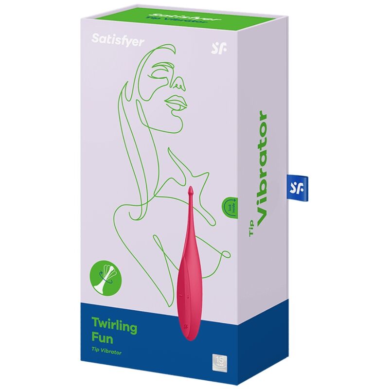 VIBRATORE SATISFYER TWIRLING FUN TIP - ROSSO