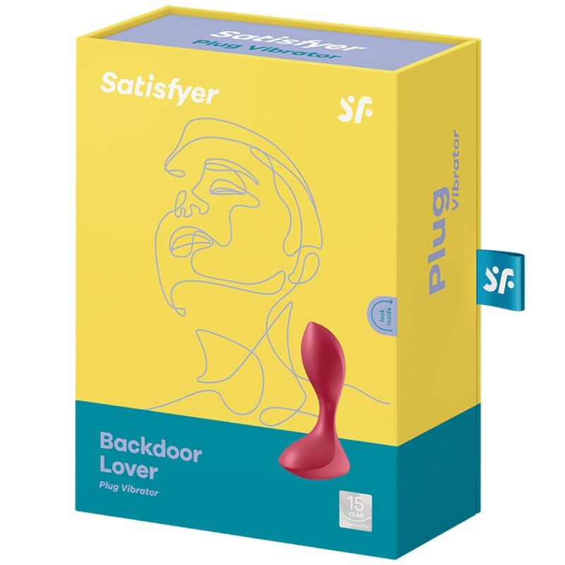 PLUG VIBRANTE SATISFYER BACKDOOR LOVER - ROSSO