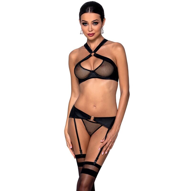 SET INTIMO IN ECOPELLE PASSION AMANDA - TAGLIA XXL/XXXL