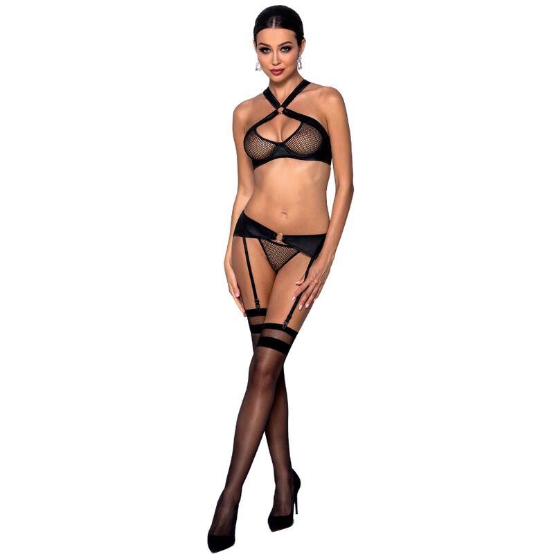 SET INTIMO IN ECOPELLE PASSION AMANDA - TAGLIA XXL/XXXL