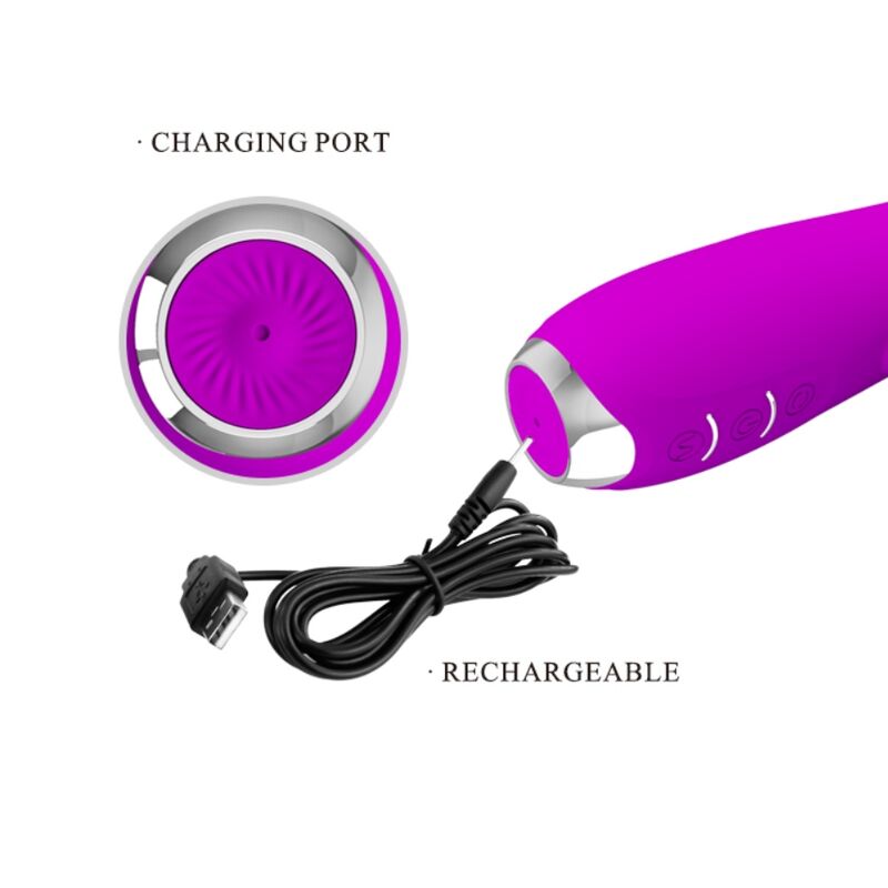 VIBRATORE CON FUNZIONE ROTANTE RICARICABILE PRETTY LOVE MOLLY