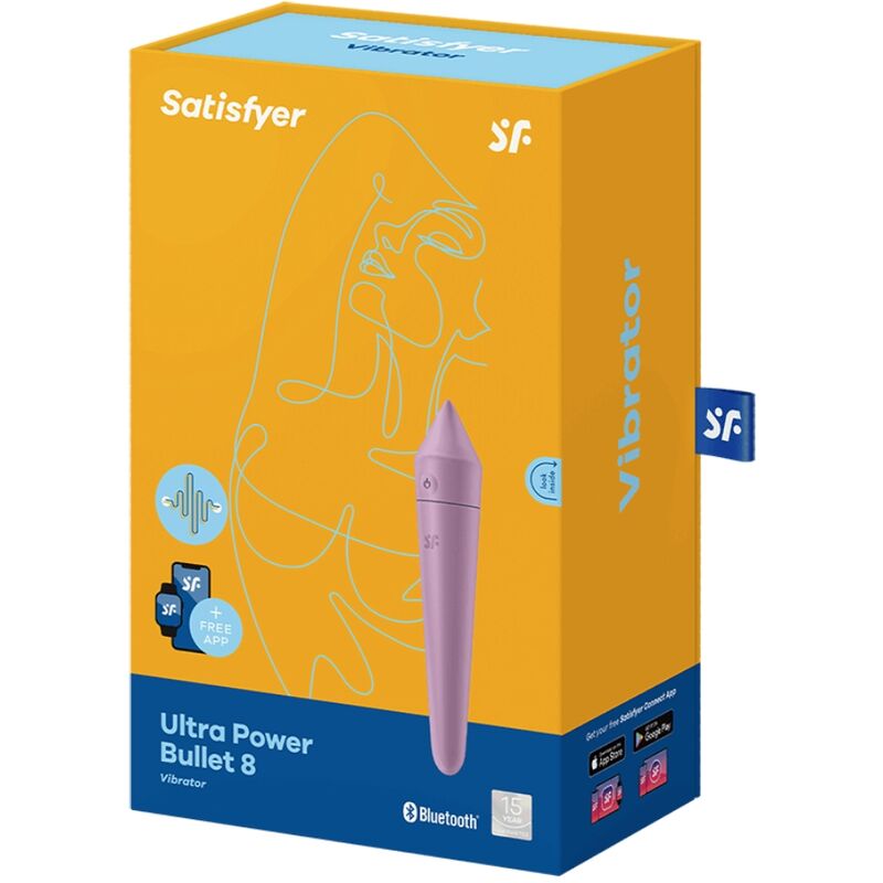 STIMOLATORE CLITORIDEO SATISFYER ULTRA POWER BULLET 8 - LILLA