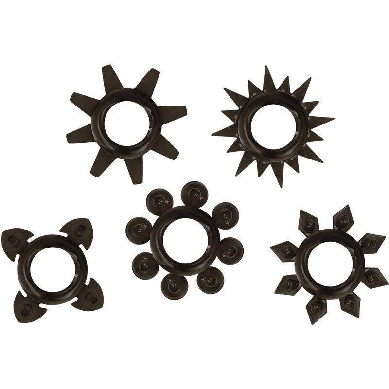 OHMAMA SET 5 ANELLI IN SILICONE PENE E TESTICOLI