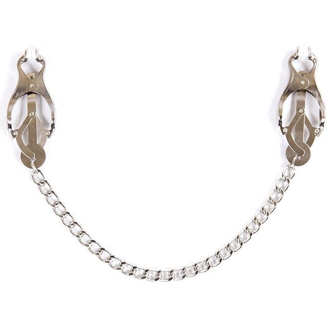 MORSETTI PER CAPEZZOLI METALLICI FETISH OHMAMA E CATENA