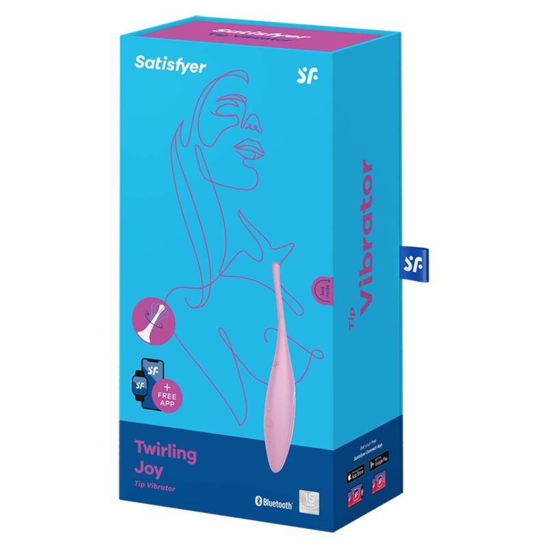 STIMOLATORE ZONE EROGENE SATISFYER TWIRLING JOY CLIT TIP - ROSA