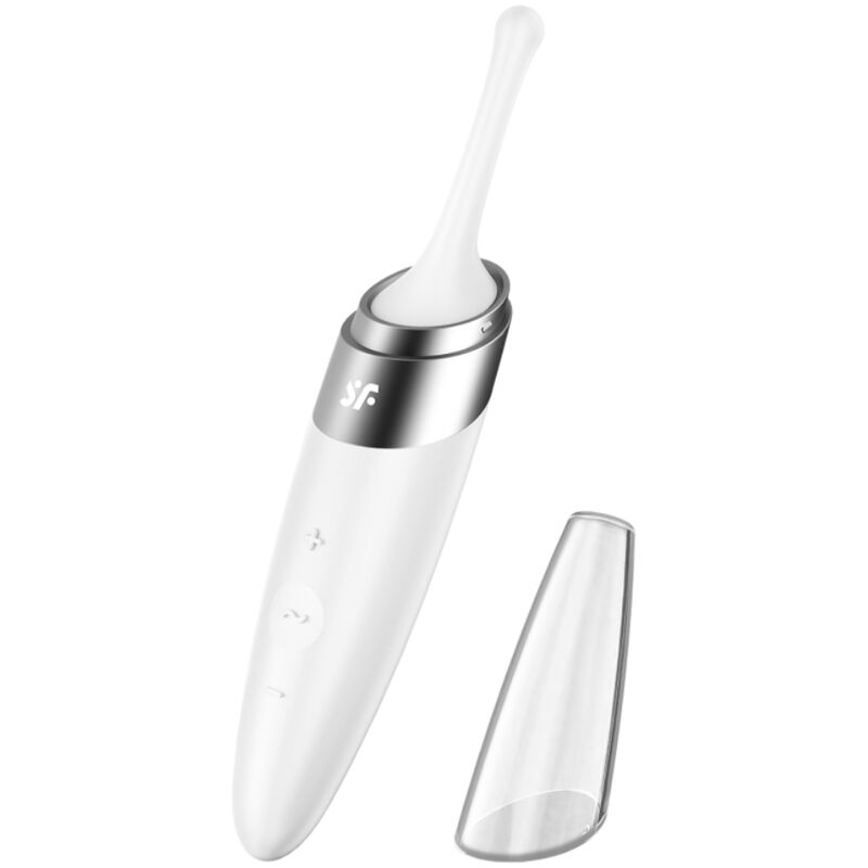VIBRATORE SATISFYER TWIRLING JOY CLIT PUNTA STIMOLANTE - BIANCO