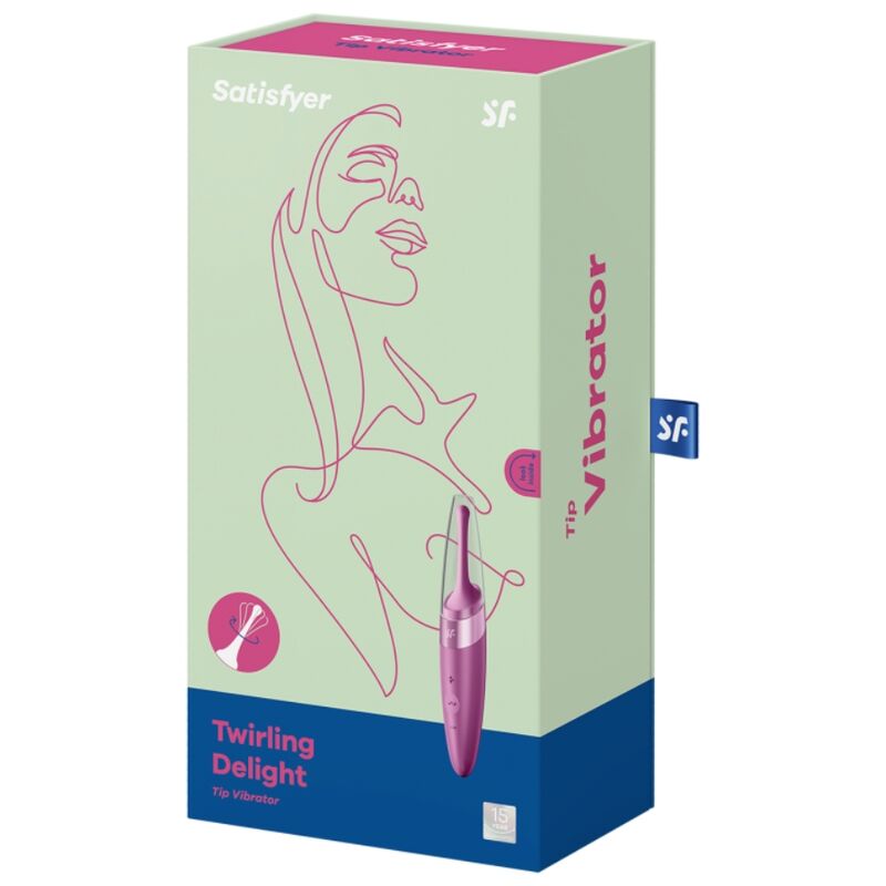 VIBRATORE SATISFYER TWIRLING JOY CLIT PUNTA STIMOLANTE - FUCSIA