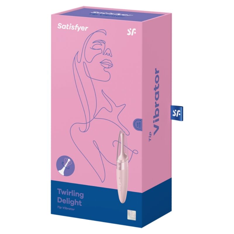 VIBRATORE SATISFYER TWIRLING JOY CLIT PUNTA STIMOLANTE - ROSA