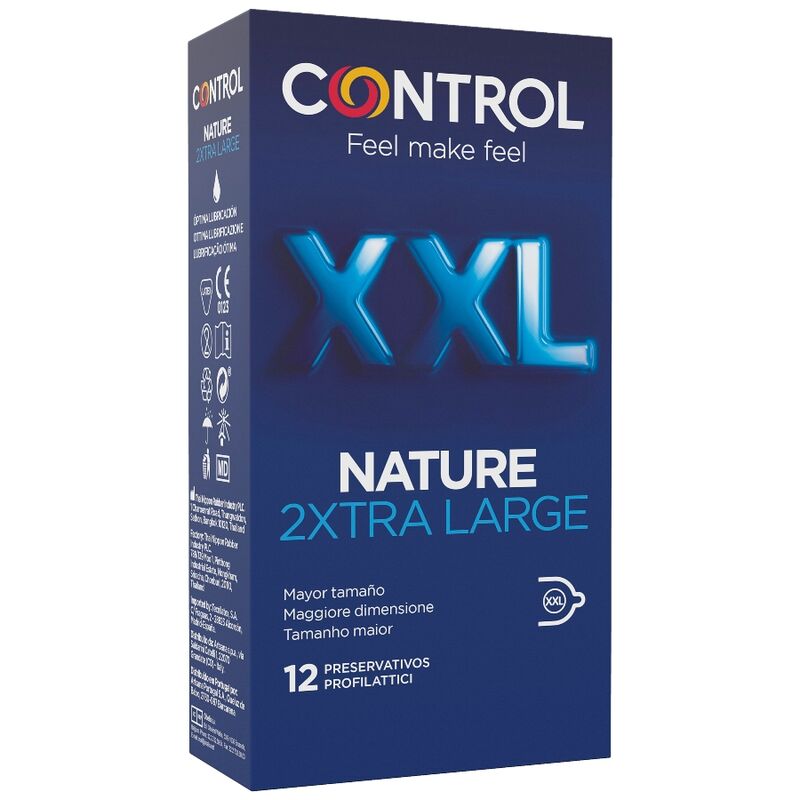 CONTROL NATURE 2XTRA LARGE XXL PRESERVATIVI - 12 UNITÀ