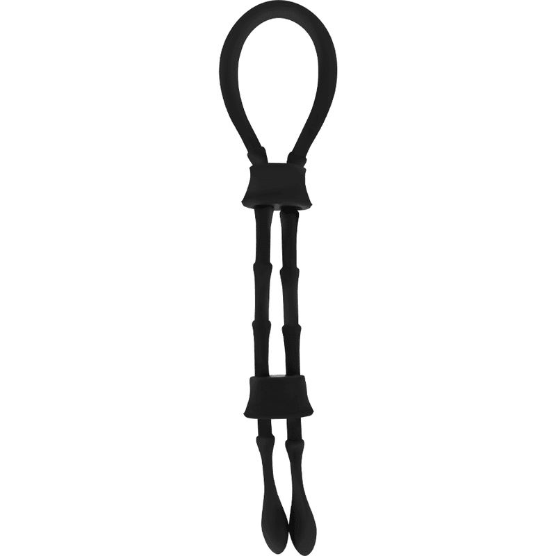 ANELLO OHMAMA IN SILICONE CON CORD-COCK E TESTICOLO