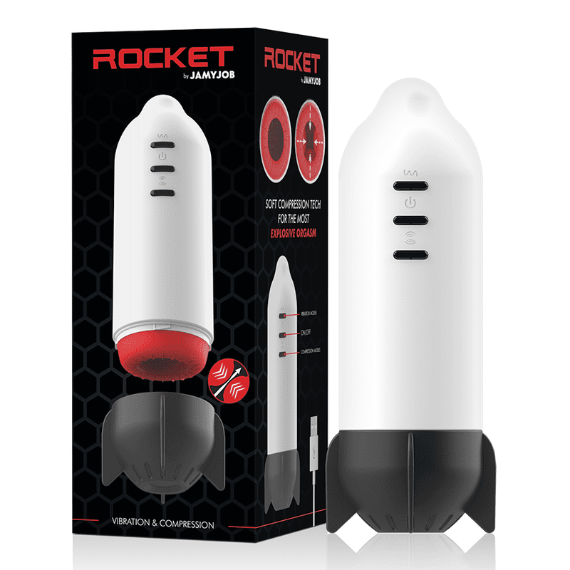 JAMYJOB ROCKET MASTURBATOR SOFT COMPRESSIONE TECNICA E VIBRAZIONE