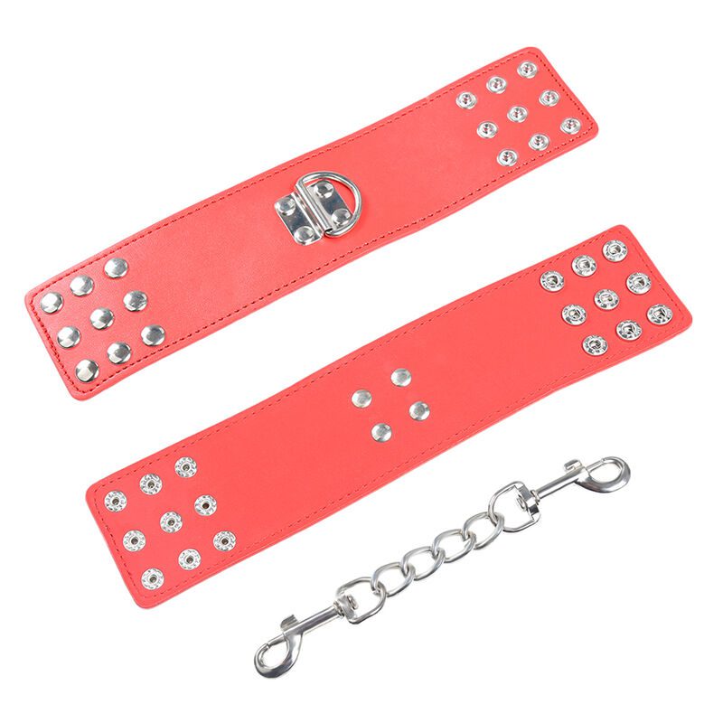 FERMAPOLSI CON BORCHIE OHMAMA FETISH COLORE ROSSO