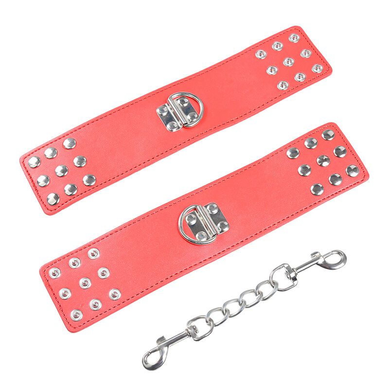 FERMAPOLSI CON BORCHIE OHMAMA FETISH COLORE ROSSO