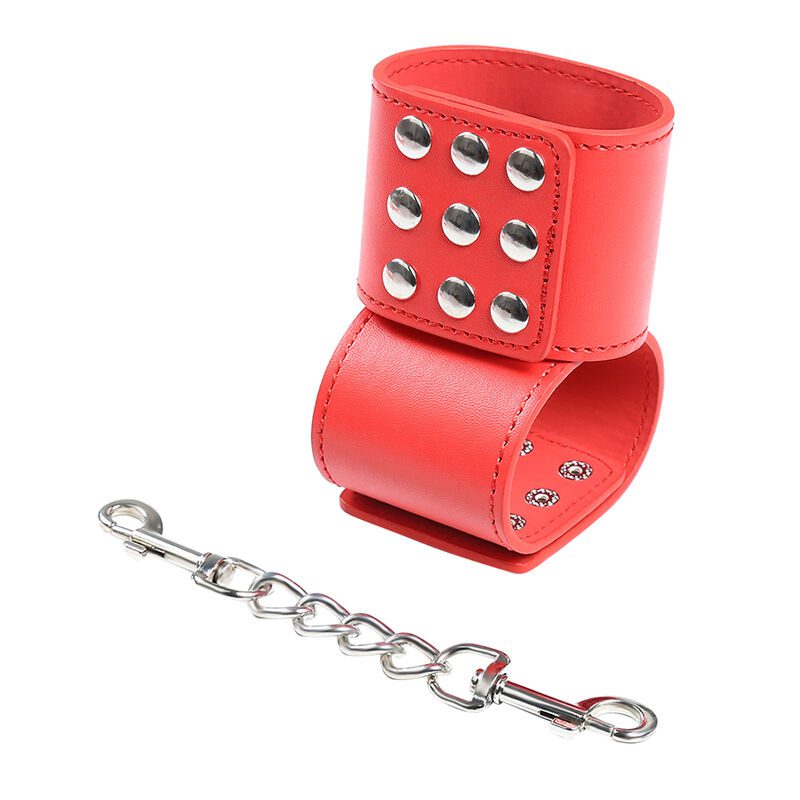 FERMAPOLSI CON BORCHIE OHMAMA FETISH COLORE ROSSO