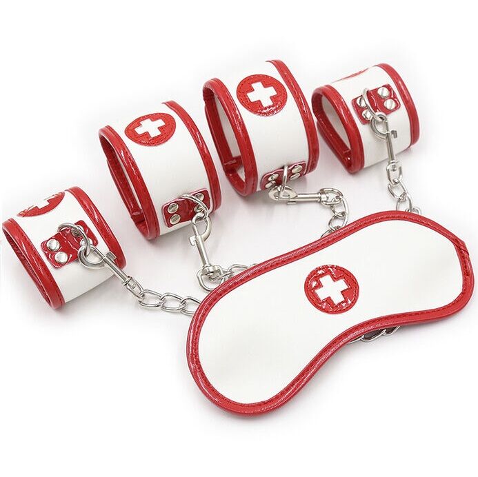 OHMAMA FETISH MINI NURSE BONDAGE SET 3 PEZZI