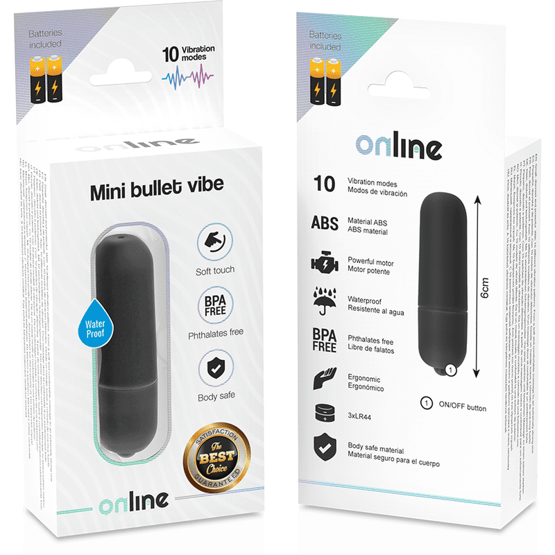 VIBRATORE MINI VIBE ONLINE - IMPERMEABILE - NERO