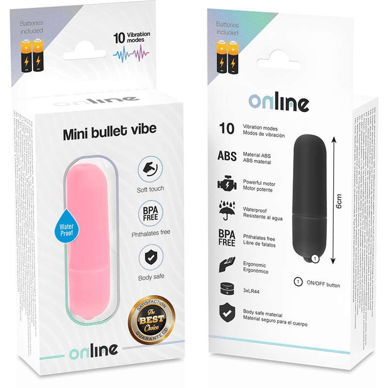 VIBRATORE MINI VIBE ONLINE - IMPERMEABILE - ROSA