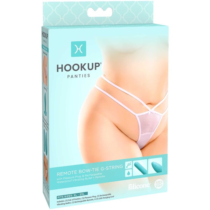 MUTANDINE CON STIMOLATORE A CONTROLLO REMOTO HOOK UP - STRING TAGLIA XL-2XL