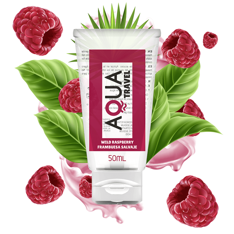 AQUA TRAVEL LUBRIVAGINANTE A BASE D''ACQUA GUSTO LAMPONE SELVATICO - 50 ML