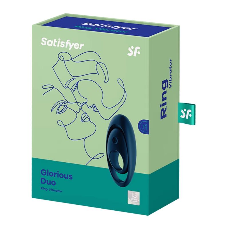SATISFYER GLORIOUS DUO ANELLO VIBRATORE BLU