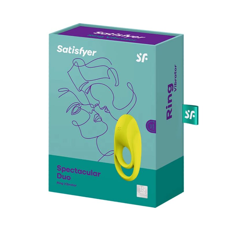ANELLO FALLICO VIBRANTE SPECTACULAR DUO SATISFYER - GIALLO