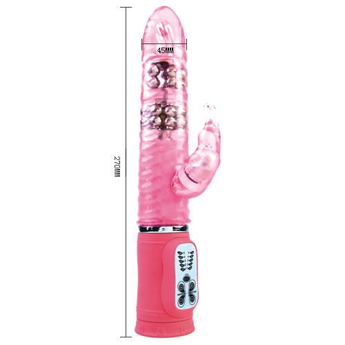 VIBRATORE CON ROTAZIONE CUTE PASSION BUNNY 10F 27CM