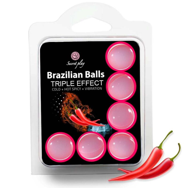 SET GIOCO SEGRETO 6 PALLINE BRASILIANI TRIPLO EFFETTO