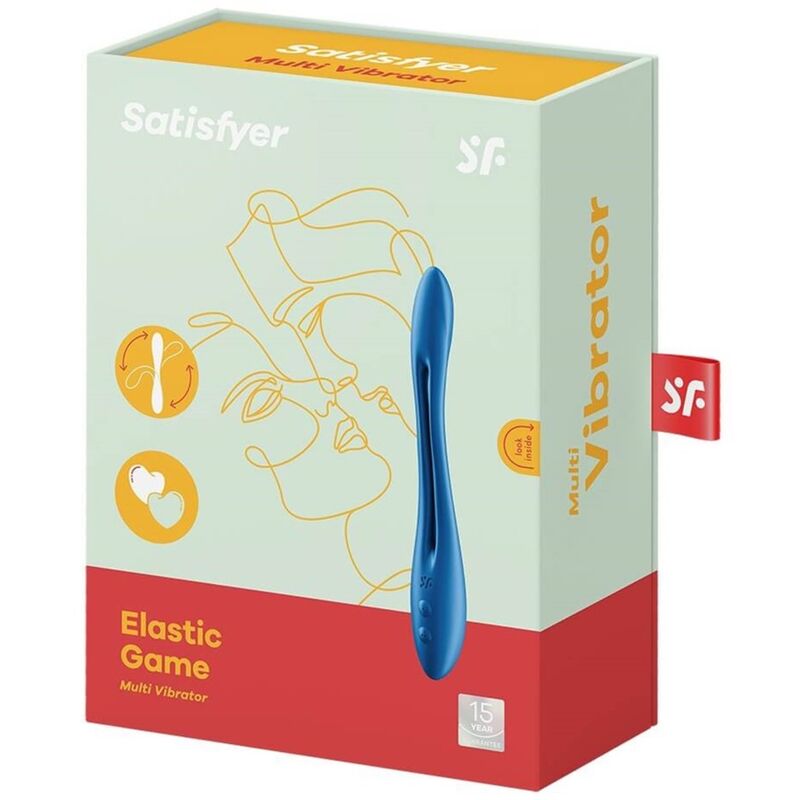 VIBRATORE MULTI ELASTIC GAME SATISFYER - BLU