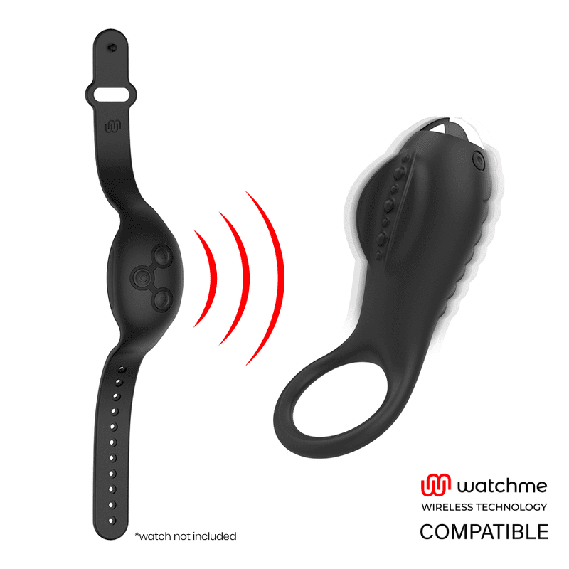 ANELLO FALLICO VIBRANTE + STIMOLATORE CLITORIDEO BRILLY GLAM ALAN WATCHME COMPATIBILE CON TECNOLOGIA WIRELESS