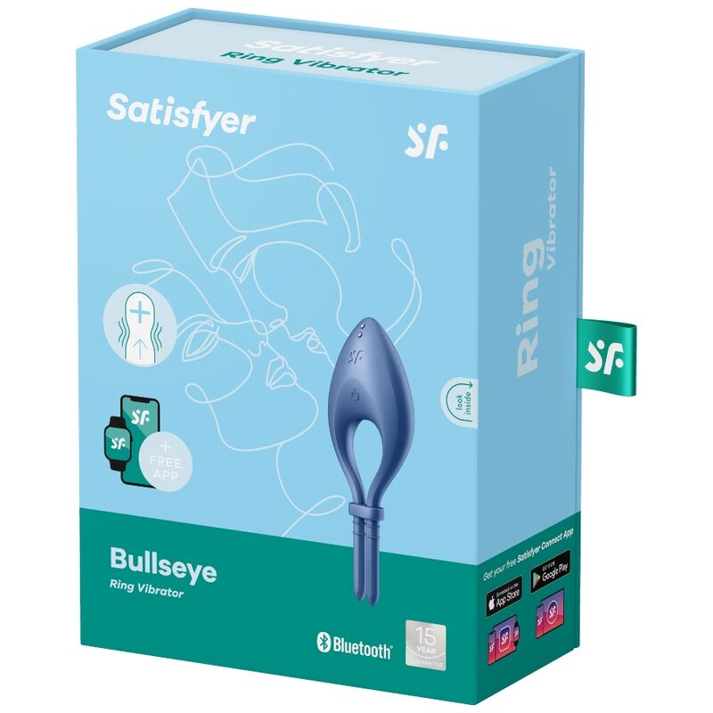VIBRATORE AD ANELLO SATISFYER BULLSEYE - BLU