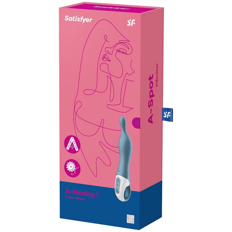 VIBRATORE SATISFYER A-MAZING 1 A-SPOT - BLU