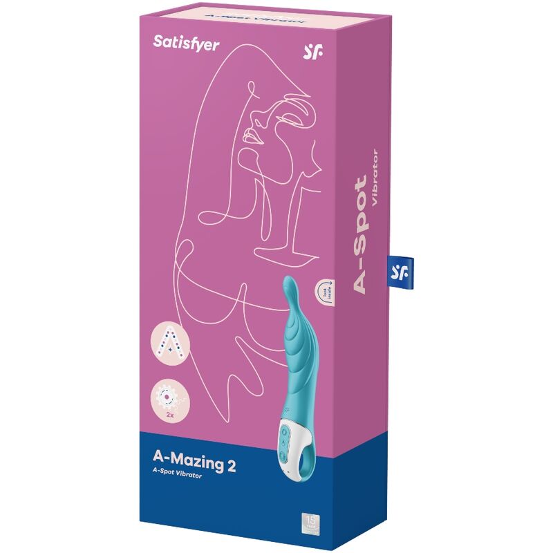 VIBRATORE SATISFYER A-MAZING 2 A-SPOT - TURCHESE