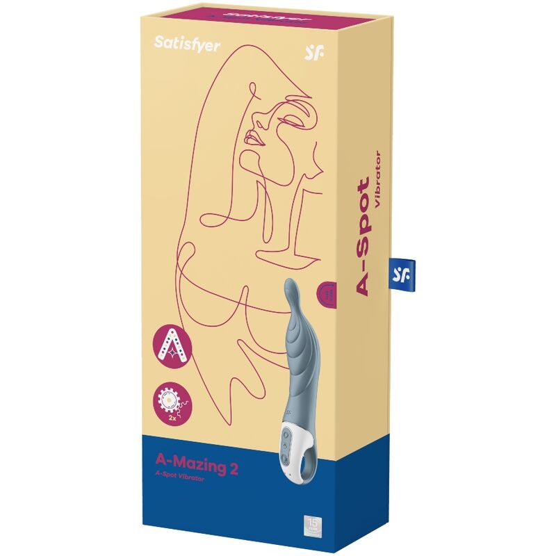VIBRATORE SATISFYER A-MAZING 2 A-SPOT - GRIGIO