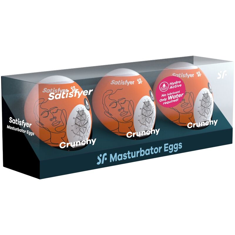 SATISFYER 3 UOVA MASTURBATORE - CRUNCHY