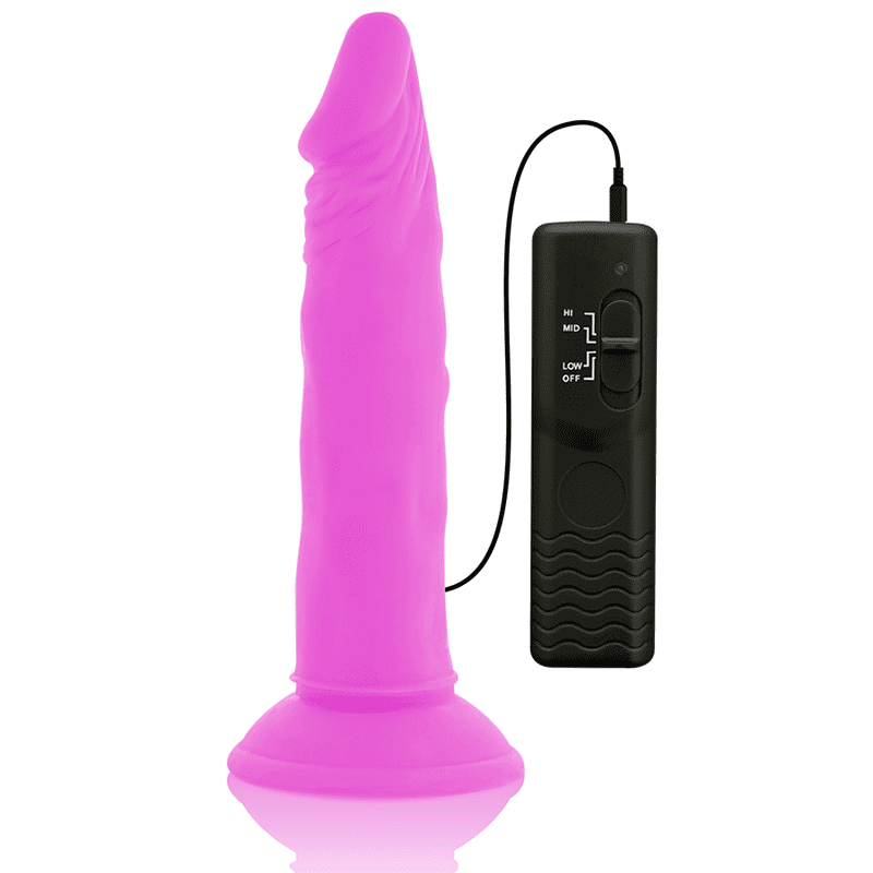 DILDO VIBRANTE FLESSIBILE DIVERSIA - 23 CM - VIOLA